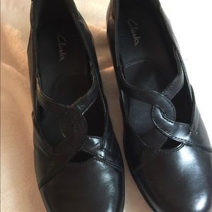 Clarks Marna Leather Heels